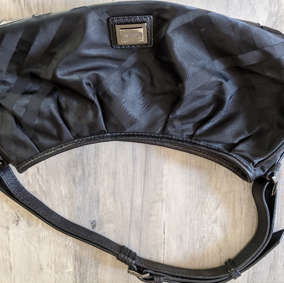 Burberry Handbags - Burberry Black Nylon Hobo Tote Shoulder Bag